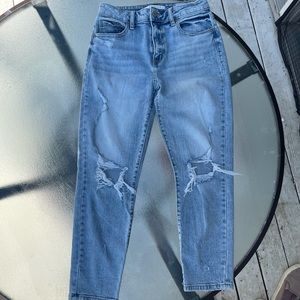 Eunina High- rise distressed jeans